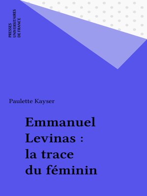 cover image of Emmanuel Levinas